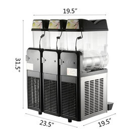 de Machine van de het Ijssneeuwbrij van 12L×3 800W, Commerciële Sneeuwbrijmachine voor Bevroren Drank