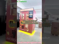 Kaartbetalingen Volledig automatisch Natuurlijke Fruitsap Dispenser Vers sinaasappelsap Vending Machine