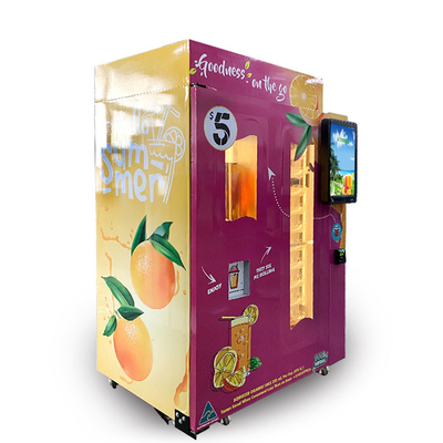 360 Ml-Document de Nota'sacceptoren van Koppen Oranje Juice Vending Machine Coins And