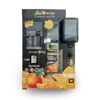 Systeem van Juice Vending Machine With Cooling van de notabetaling het Oranje