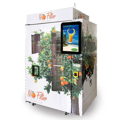 Het winkelcomplex automatiseerde Verse het Muntstukcontante betaling van de Jus d'orangeAutomaat