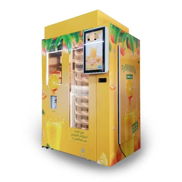 het Scherm Vers Fruit van Juice Drinks Vending Machine Touch van de 24 urenself - service Oranje 12 oz